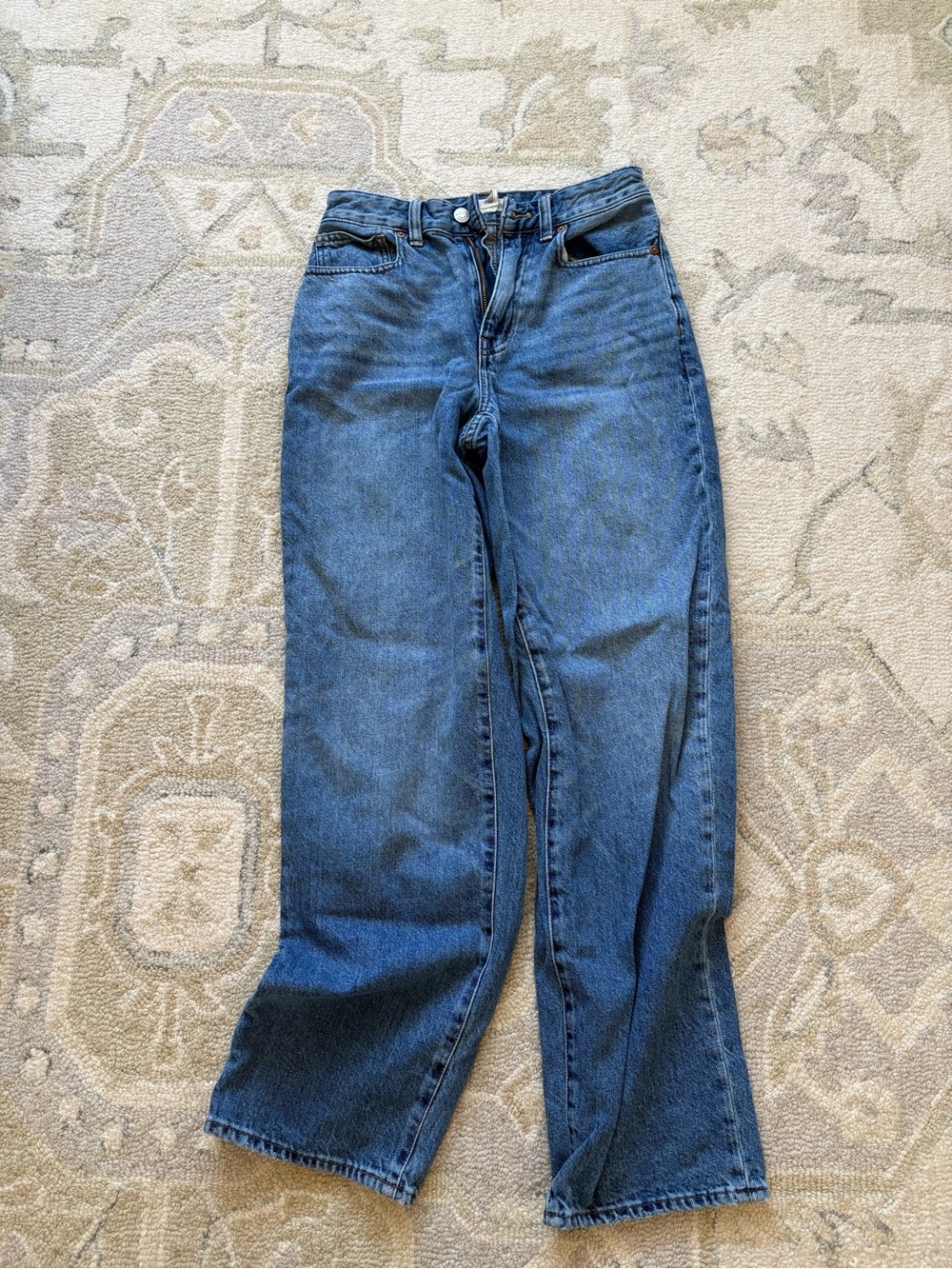 Madewell Curvy Baggy Straight Jeans
